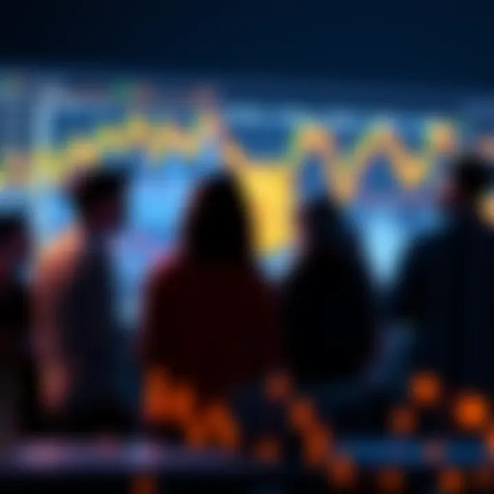 People discussing market trends and the recent $60k dip, with charts and graphs in the background