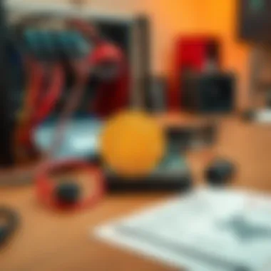 Bitcoin Mining Setup A beginner's Bitcoin mining rig with hardware components and a Texas electricity bill on a table