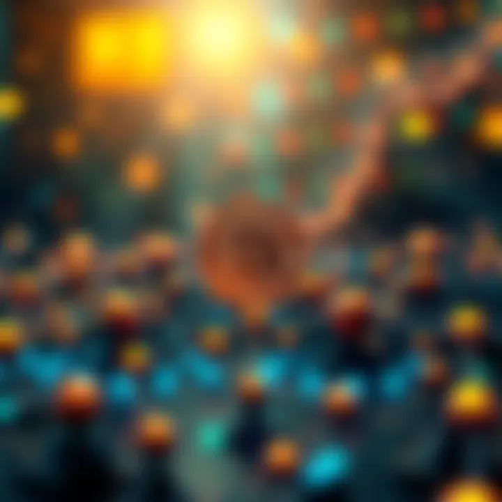 Illustration showing Bitcoin transactions with nodes verifying confirmations in a blockchain network