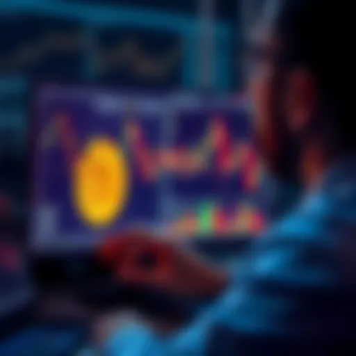Bitcoin OTC Regret A person looking at a computer screen displaying Bitcoin charts with a frustrated expression, symbolizing missed opportunities and regret in the early days of Bitcoin trading.