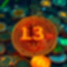 A chart showing the percentage of global Bitcoin ownership, highlighting the 1.3% figure in bold, with a background of digital currency icons.