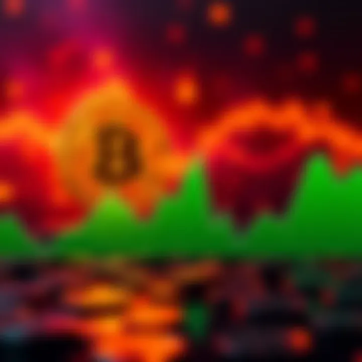 A graphic showing Bitcoin's upward trend alongside a flat line for PI, representing user frustration with engagement and utility.