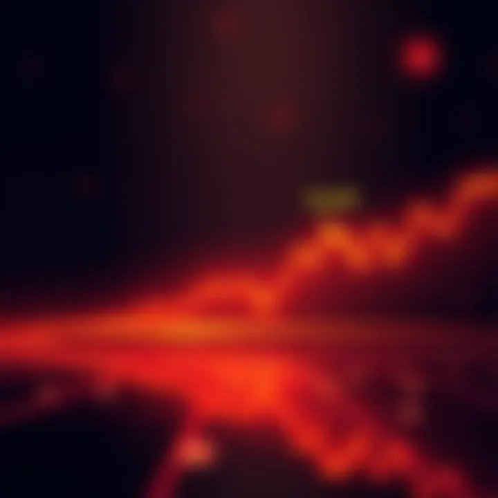 A line graph showing Bitcoin's price fluctuations with two highlighted points at $65,000 and $55,000.