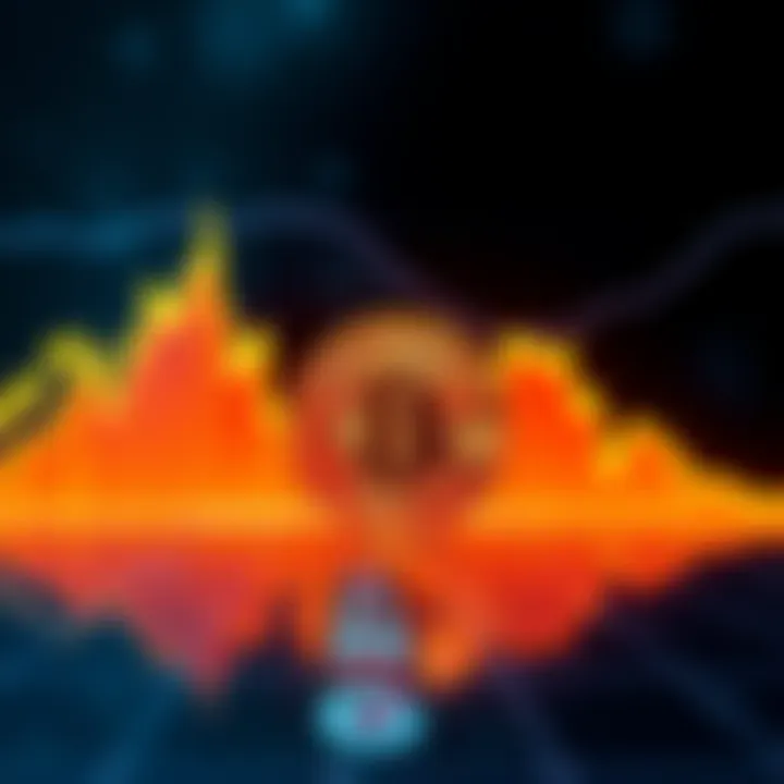 A visual representation of Bitcoin's fluctuating price over time, showing recent downward trends and market uncertainty.