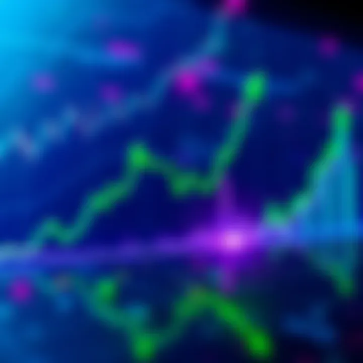 A rising Bitcoin price chart with green arrows indicating upward momentum and interest from buyers