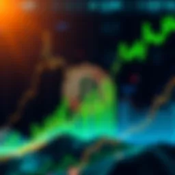Bitcoin Price Chart A chart showing Bitcoin's price surge to $82K with green upward trends and recent price dips in mid $70Ks