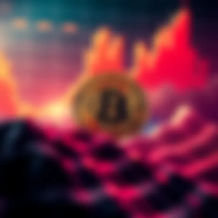 A detailed Bitcoin price chart showing a range-bound phase with potential upward momentum.