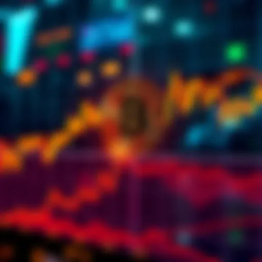 A Bitcoin price chart showing a recent bounce followed by a potential sharp decline