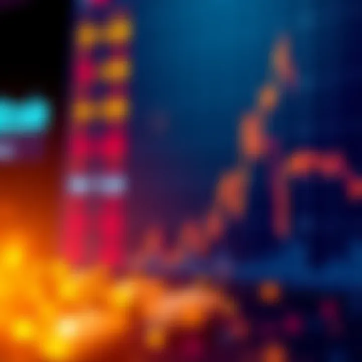 A Bitcoin price chart showing a sharp decline, reflecting investor anxiety and market struggles.