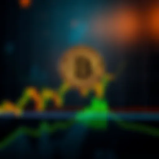 A Bitcoin price chart illustrating a downward trend indicating selling pressure as Uptober approaches