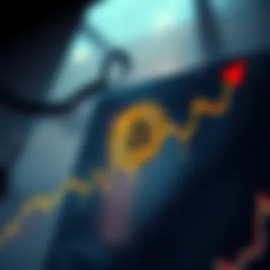 A graphic showing Bitcoin's price chart at $75,000 with markers for anxiety and excitement moments