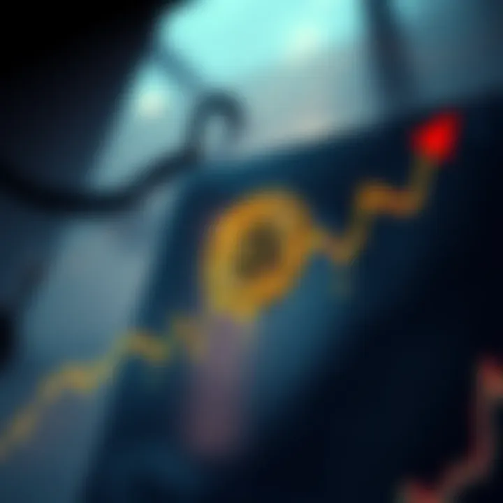 A graphic showing Bitcoin's price chart at $75,000 with markers for anxiety and excitement moments
