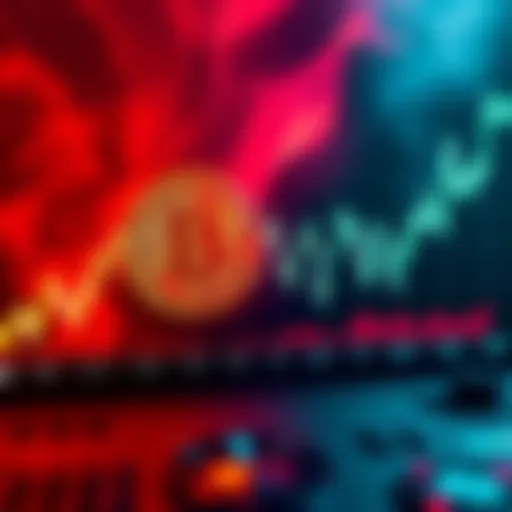 A Bitcoin price chart showing fluctuations during the Iran conflict, illustrating trends similar to the early Ukraine war