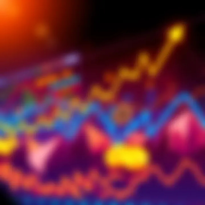 A graph showing Bitcoin's rising value alongside symbols of layoffs and economic challenges, reflecting market dynamics.