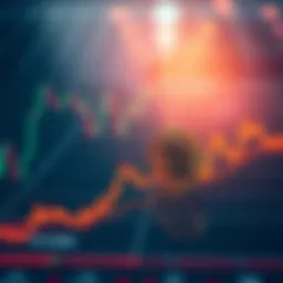 Bitcoin Price Dip A graph showing a decline in Bitcoin price trending towards $50,000 with market indicators