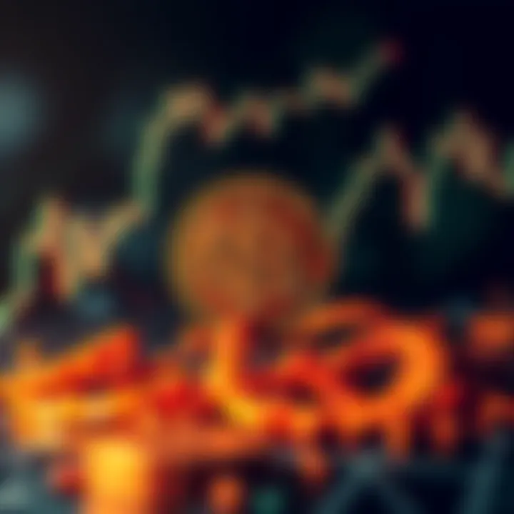 A graphic showing a downward trend in Bitcoin's price with a broken coin symbol, representing potential risks to the network's stability.