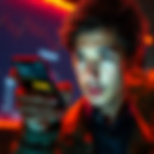 A person looking worried while checking Bitcoin's price on a smartphone screen showing $100