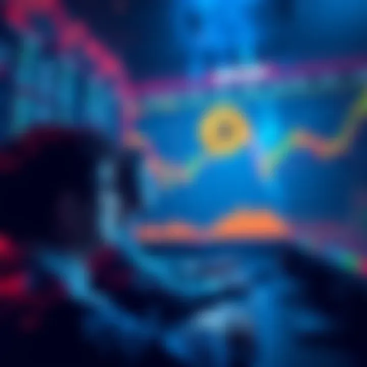 Bitcoin Price Drop A chart showing Bitcoin prices declining with worried investors looking at their screens