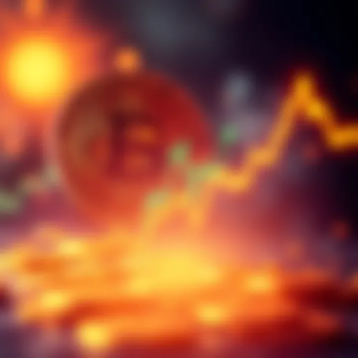 Bitcoin price drop prediction A graph showing a decline in Bitcoin prices with a downward trend line, indicating a potential drop to 20k.