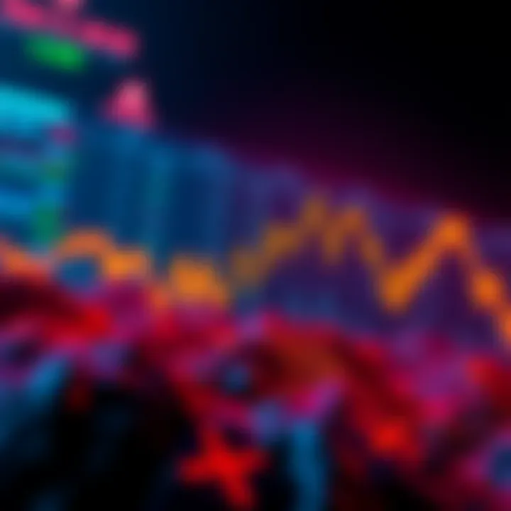 Bitcoin price fluctuations A graphic showing Bitcoin's price chart with sharp rises and falls, illustrating the volatility of the cryptocurrency market