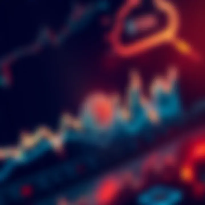 A graph showing a sudden drop in Bitcoin's price, indicating panic selling, with a potential upward trend towards $100k.
