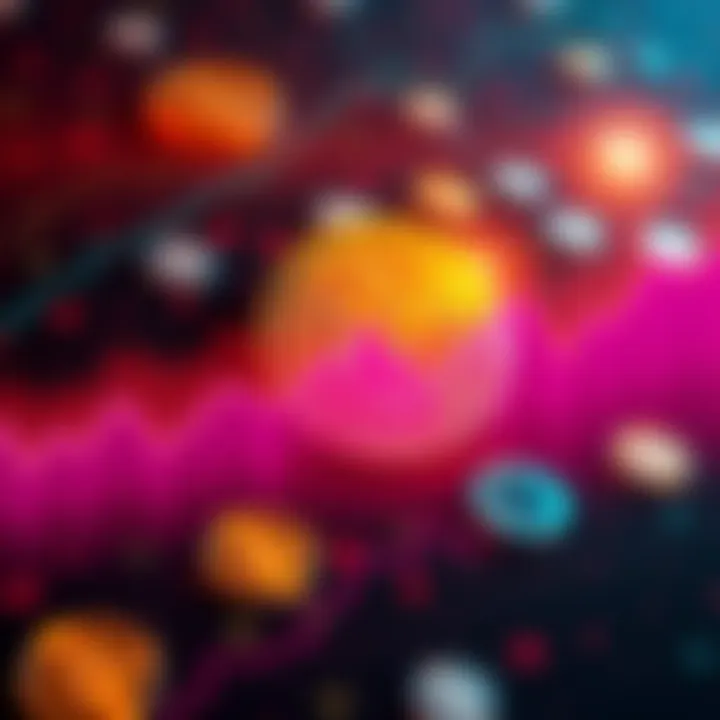 A line graph showing Bitcoin's price at $120K, indicating a pause with potential upward trends, set against a background of digital currency symbols.