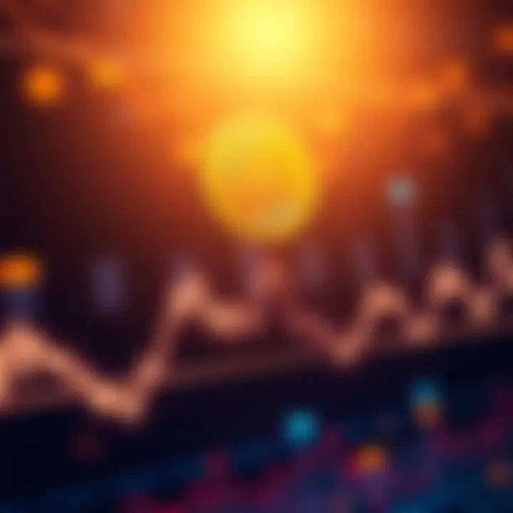 Line chart showing Bitcoin's recent price fluctuations with upward and downward trends