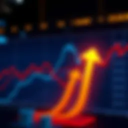 Graph showing Bitcoin price trends with upward and downward arrows, representing potential price movements to $80,000 or $40,000.