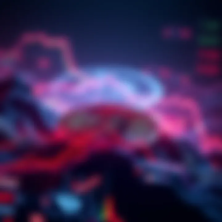 Graphic showing Bitcoin price forecasts for 2027 with trends and factors affecting its value, such as adoption and regulations.