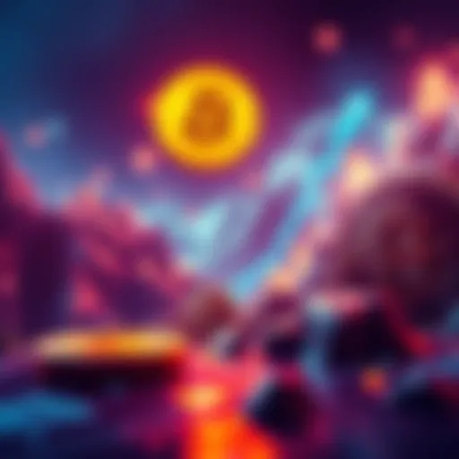 Graph showing Bitcoin's price nearing 69,500 with an upward trend