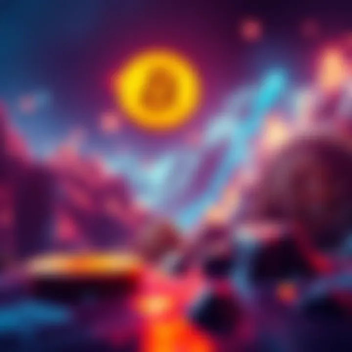 Graph showing Bitcoin's price nearing 69,500 with an upward trend