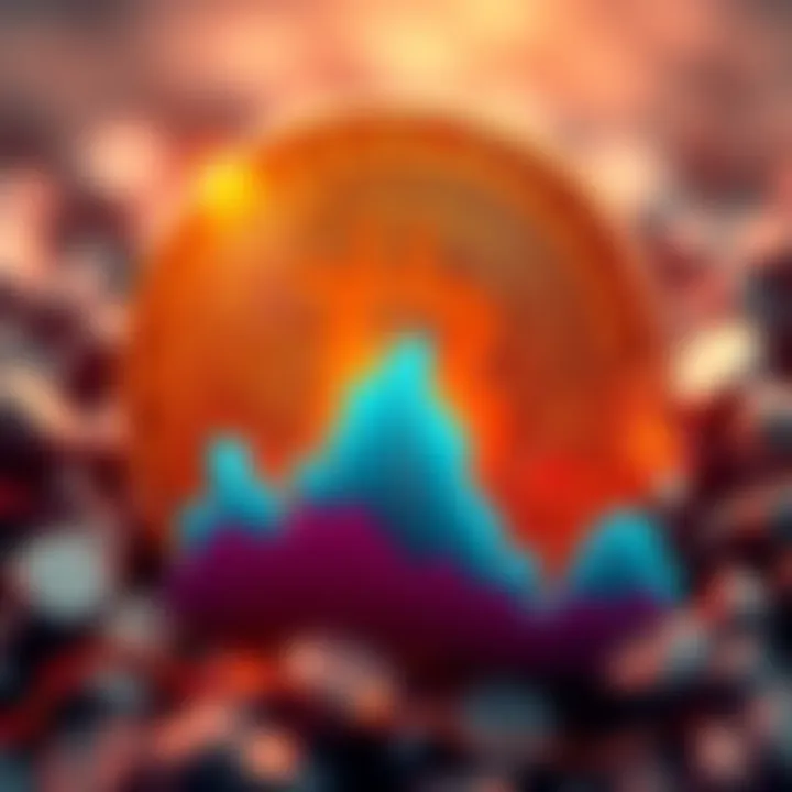 Bitcoin logo with a rising graph trend, showing a price increase above $106,000