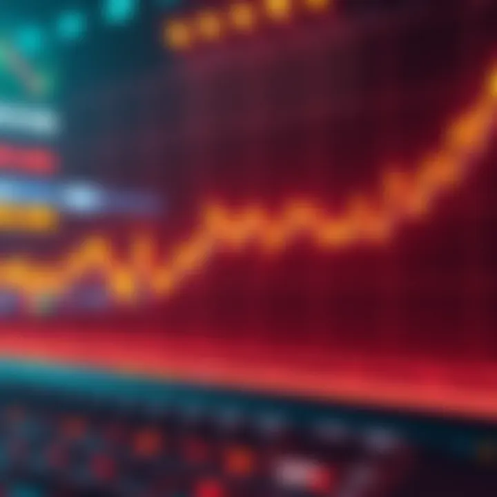 Graph showing Bitcoin price rising sharply as market reacts to Federal Reserve news