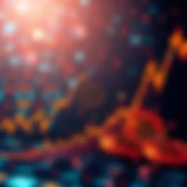 Graph showing Bitcoin prices rising sharply with excitement in the background