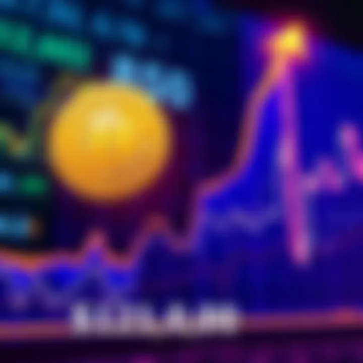 Graph showing Bitcoin's price reaching $121,000 with an upward trend, symbolizing market excitement.