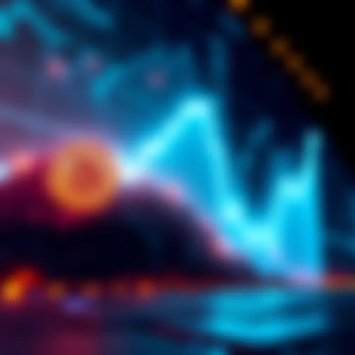 Graphic showing Bitcoin symbol and a rising trend line toward $120,000