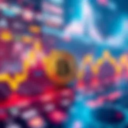 Bitcoin Price Trend A graph showing Bitcoin's price fluctuations over time with upward and downward trends