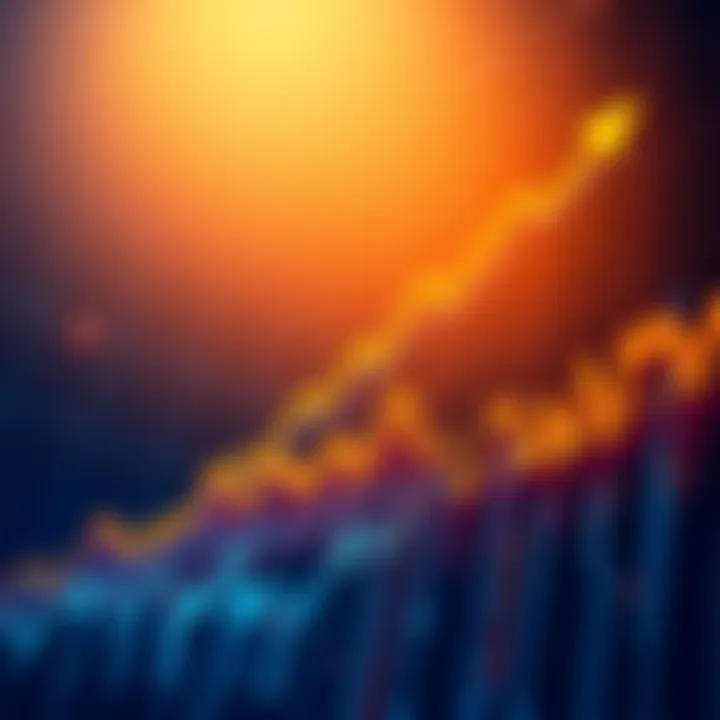 A detailed chart showing Bitcoin's price movements, highlighting momentum and volatility over time.