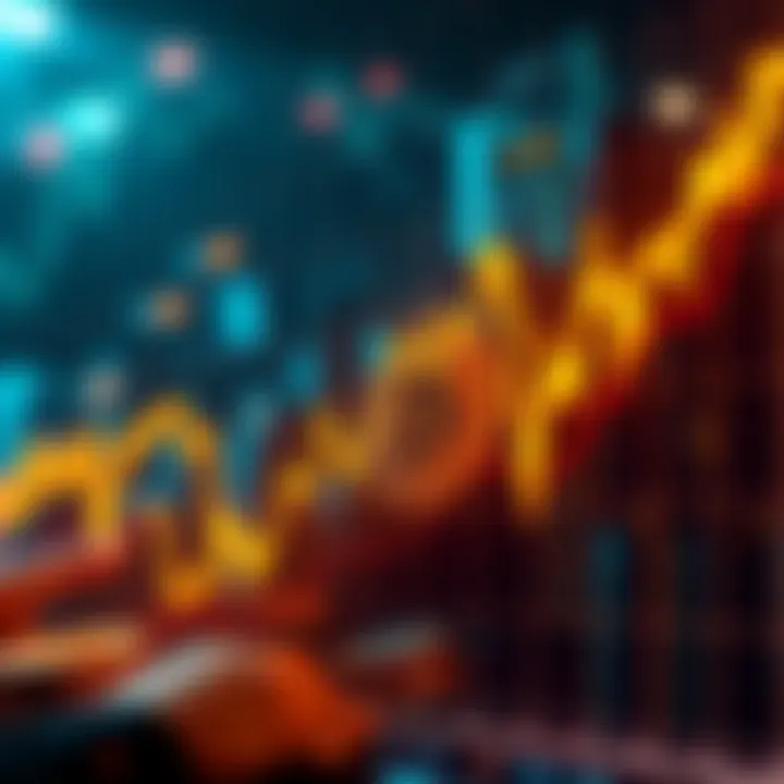 Graph showing recent fluctuations in Bitcoin prices with upward and downward movements