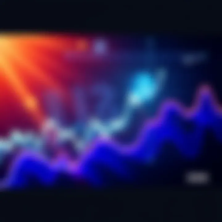 A line graph showing the recent trends in Bitcoin prices with upward and downward movements.