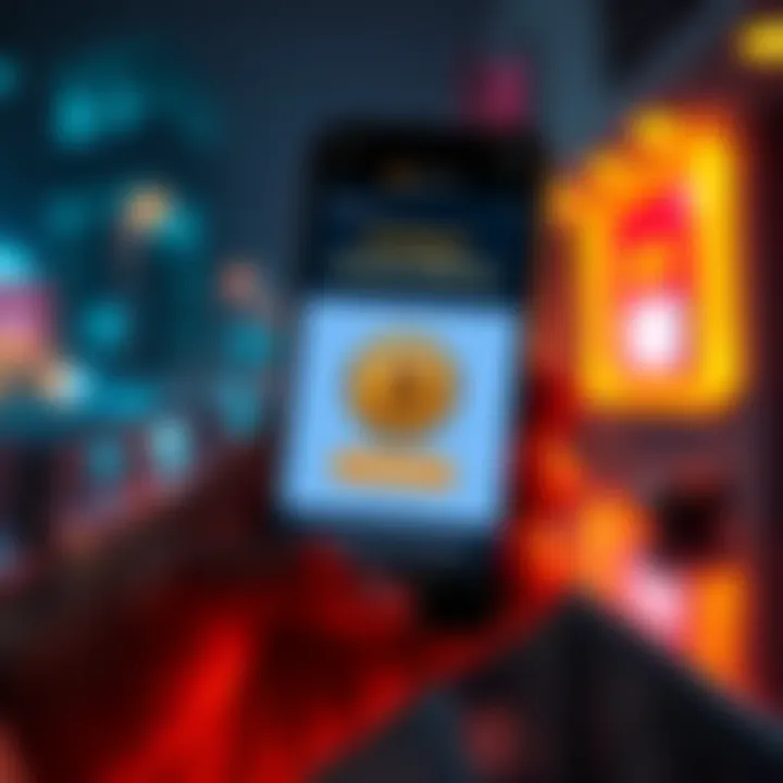 Person holding a smartphone displaying Bitcoin purchase confirmation