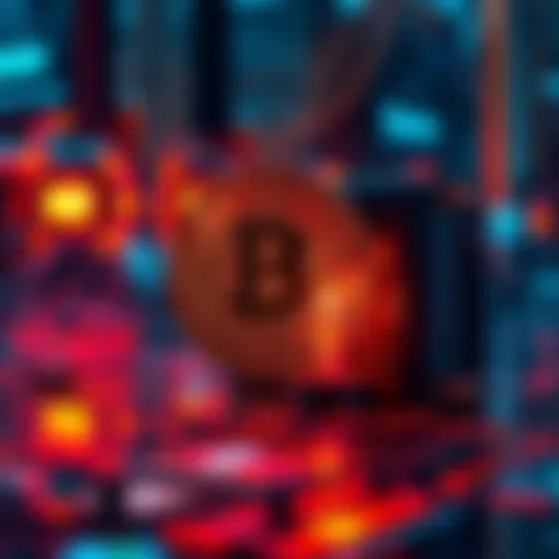 A visual representation showing a Bitcoin symbol alongside a quantum computer, highlighting the potential risk to Bitcoin's security from quantum technology.