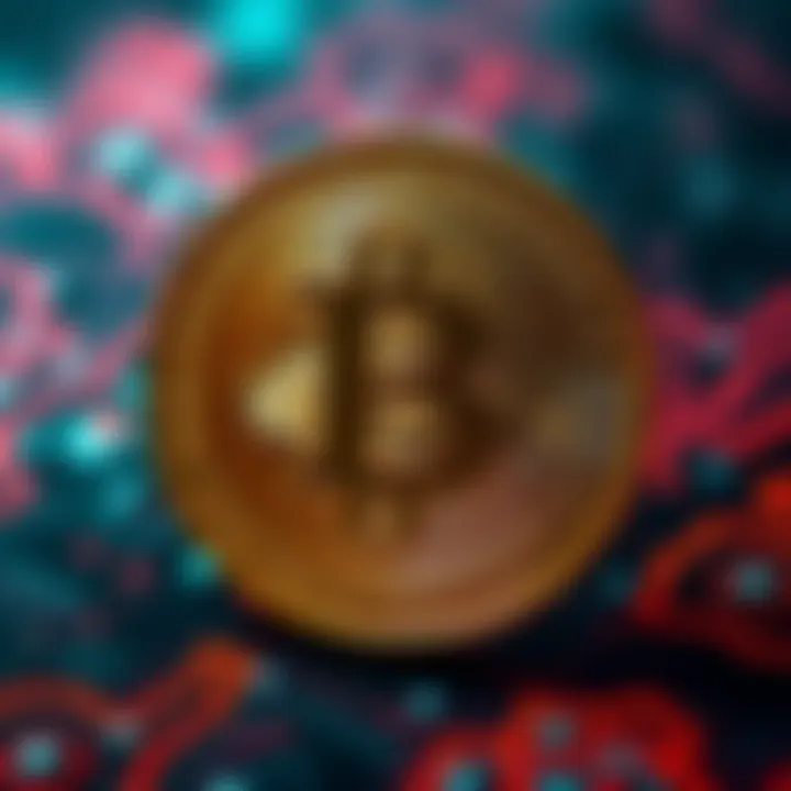 A digital representation of Bitcoin with a shield symbol, representing enhanced security against quantum threats.