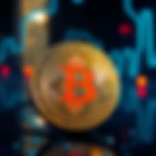 A Bitcoin symbol surrounded by a question mark, symbolizing doubts about its legitimacy as a Ponzi scheme.