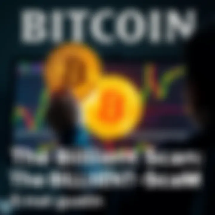 A person looking at a computer screen showing Bitcoin charts with a worried expression, symbolizing doubts about cryptocurrency investments.