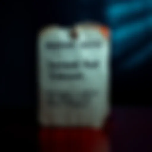 A handwritten note demanding ransom in Bitcoin for a kidnapping with a dark background