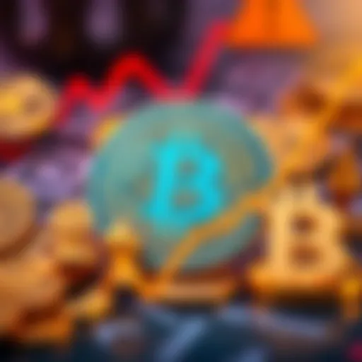 A visual representation of Bitcoin alongside regulatory symbols, showing the relationship between cryptocurrency and new regulations from the Clarity Act.