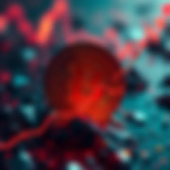 A graphic showing Bitcoin's symbol with a strong upward trend line to depict market recovery, highlighting its continued value despite fluctuations.