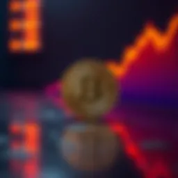 Bitcoin struggling at a resistance level with a downward trend line in the background