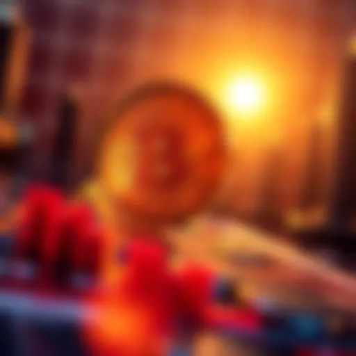 A graph showing Bitcoin's price increase with a bright background symbolizing optimism for 2025